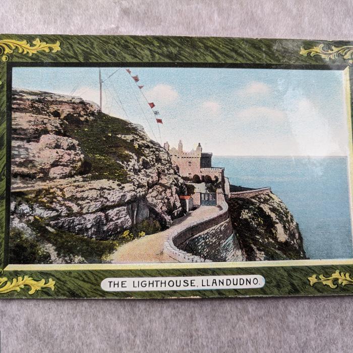 Llandudno Lighthouse Postcard Front