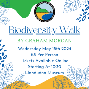 Poster for the biodiversity walk on Wednesday May 15th 2024